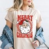 Merry Christmas Santa T‑Shirt, Retro Red Checkered Tee for Classic Holiday Season | OrnamentallyYou - 4 of 4