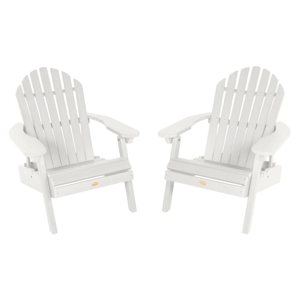 Hamilton 2pk Folding & Reclining Adirondack Chairs: Outdoor Seating, Weather-Resistant - highwood
