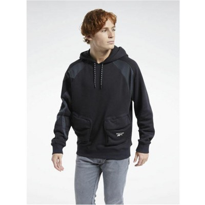 Reebok Mens Classics Vector Pocket Hoodie Sweatshirt
