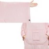 PAVILIA Wearable Blanket Women Men, Oversized Hoodie Sweatshirt Sweater Neck Warmer, Fleece Soft Hug Sleep Pod - 3 of 4