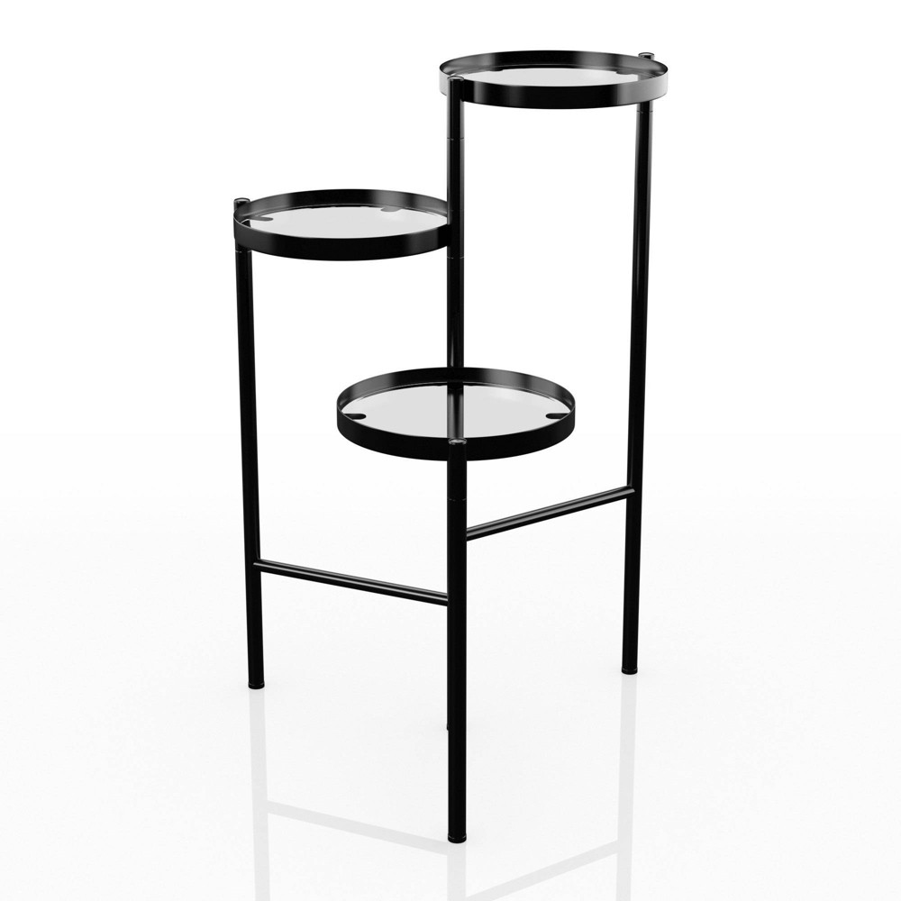 Photos - Plant Stand Zela 3 Tier Indoor  Black - HOMES: Inside + Out