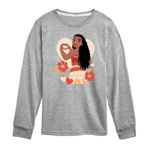 Boys' - Disney Princess - Love Moana Long Sleeve Graphic T-Shirt - 1 of 4