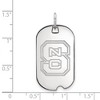 Black Bow Jewelry 14k White Gold North Carolina State Wolfpack NCAA Pendant - 2 of 3