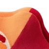 Anna-Kaci Women's 3 Pair Pack Sports Crew Socks with Color Block Toes Cushioned Soles and Ribbed Knit Design - 4 of 4