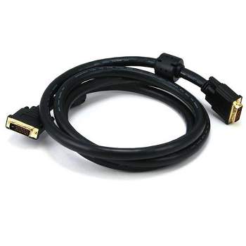 Monoprice DVI-D Video Cable - 6 Feet - Black | 24AWG CL2 Dual Link 9.9 Gbps