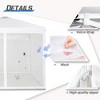 4 Mesh Sidewalls for EAGLE PEAK 10x10 Straight Leg Pop Up Canopy, White (Sidewalls ONLY, Canopy Frame and Top Not Included) - 4 of 4