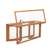 DOMETOUR Folding Rabbit Hutch with Roosting Bar, Wood Collapsible Guinea Chick Run, Outdoor Bunny Cage, Portable - 4 of 4