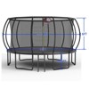 Vynxaria 14FT trampoline Pumpkin- Black Red- fframe height 90cm - 3 of 4