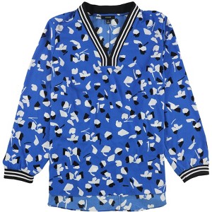 Alfani Womens Ribbed Trim Pullover Blouse - 1 of 1