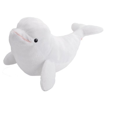 Wild Republic Ecokins Beluga Whale Stuffed Animal, 12 Inches