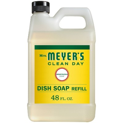 Mrs. Meyer's Clean Day Honeysuckle Scent Dish Soap Refill - 48 fl oz