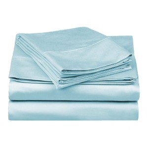 Luxury Cotton 530 Thread Count Solid Deep Pocket Bed Sheet Set by Blue Nile Mills - 1 of 4