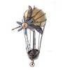 Steampunk Airship 14" W– Handmade Iron Fantasy Model with Rowboat & Propeller By Old Modern Handicrafts - 2 of 4