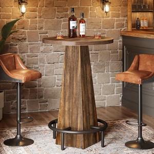 Tribesigns Bar Table, 37.4" High Round Pub Table for Small Bars, Dining Room, Kitchen (Only Table) - 1 of 4
