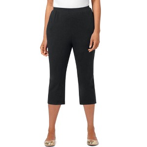 Catherines Women's Plus Size Suprema Capri - 1 of 4