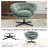 PAGED 360°Swivel Accent Chair Modern Chenille Living Room Chair with Removable Cushion, Comfy Chair for Bedroom - 2 of 4