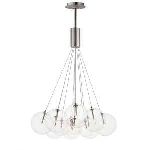 ET2 Lighting Burst 12 - Light Pendant in  Satin Nickel - 1 of 3