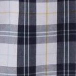 white navy plaid