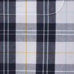 white navy plaid