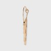 Paddle Fringe Wire Hoop Earrings - Universal Thread™ Gold - 3 of 3