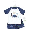 Hudson Baby Boys Swim Rashguard Set, Beach Vibe Dino - image 2 of 4