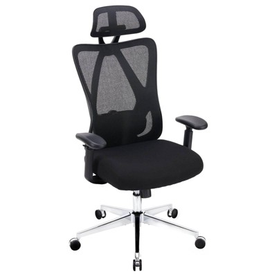 IULULU Office Chair, Comfy Swivel Mesh with Adjustable Support, 2D Arms, 135° Tilt