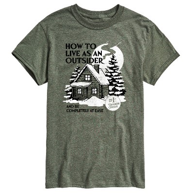 Men's - Instant Message - How To Live As An Outsider- Men's Short Sleeve Graphic T-Shirt Short Sleeve Graphic T-Shirt