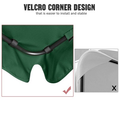 Green Polyester Outdoor Swing Canopy Replacement Cover