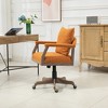 Computer Chair Office Chair Adjustable Swivel Chair Fabric Seat Home Study Chair - 3 of 4