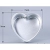 Akoasm 3-Piece Aluminum Heart-Shaped Cake Mold Set for DIY Dessert Making-Pink - 4 of 4