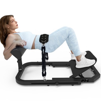 Hip Thrust Machine for Home Gym, Adjustable  Glute Builder with 180Lbs Resistance