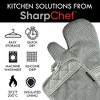SharpChef Heat and Slip Resistant Neoprene Oven Mitt and Pot Holder Set, Soft Cotton Lining, Waterproof, BPA-Free - 2 of 4