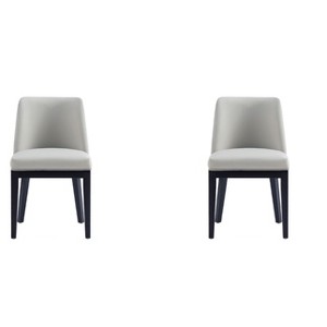 PAGED Dining Chairs Set of 2, Faux Leather Upholstered Living Room Chairs, Kitchen Chairs with Wood Frame for Kitchen - 1 of 4