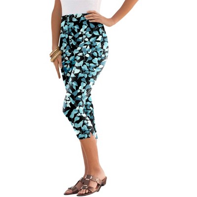 Roaman's Women's Plus Size Essential Stretch Capri Legging