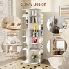 KTMBDW Rotating Shoe Rack, Spinning Shoe Rack, 360° Revolving Shoe Organizer,High Bottom Design Shoe Tower,Fits 24 Pairs of Shoes, White - 3 of 4