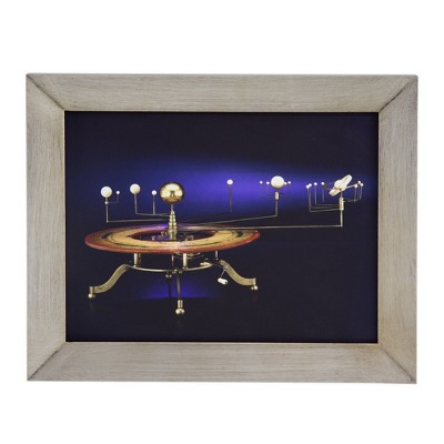 19.5"x15.5" Rotation Framed Wall Art - A&B Home: Transitional Style, MDF Composite Frame, Geometric Mixed Media