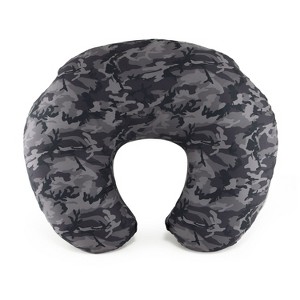 The Peanutshell Nursing Pillow for Breastfeeding, Black Camo - 1 of 4