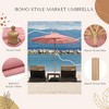 LAGarden 9Ft Patio BOHO Market Patio Umbrella 260GSM Acrylic Fabric 5-Year-Non-Fading Resort Outdoor Market - 3 of 4
