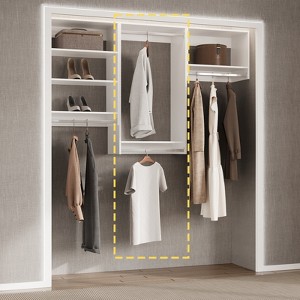 Double Hanging Closet Unit - Modular Closet System For Hanging - 1 of 4