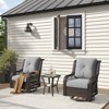 Bestier Wicker Patio Furniture Chair,Swivel Gliding Chair with LED Strip,Outdoor Swivel Rocking Chairs with 4"Anti-Slip Cushions for Deck,Porch&Garden - 2 of 4
