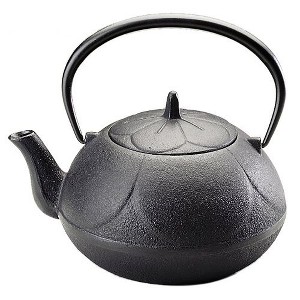 Joyce Chen Black Cast Iron Cherry Blossom Tetsubin, 28 Ounce - 1 of 1