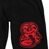 Cobra Kai Snake Logo Men's Black Graphic Sleep Shorts - 2 of 4