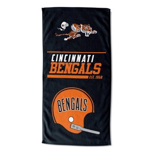 30"x60" NFL Cincinnati Bengals 40 Yard Dash Legacy Printed Beach Towel - 1 of 3