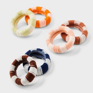 Striped Hair Twister Pony Holder Set 6pc - Universal Thread™ - 1 of 3