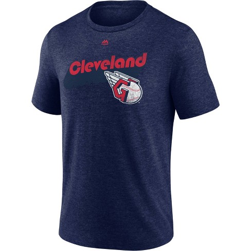 MLB Cleveland Guardians Women's Short Sleeve V-Neck Fashion T-Shirt - S