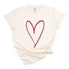 Simply Sage Market Hand Drawn Heart Garment Dyed Tee - 2 of 4