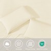 Shabby Chic Solid Color All-Season Microfiber Sheet Set – Lightweight Ultra-Soft Bedding for Hot Season - 3 of 4