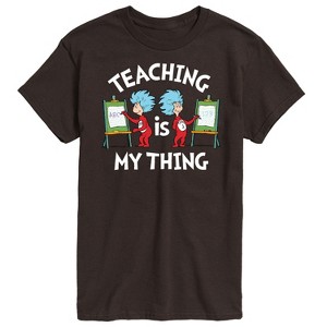 Men's - Dr. Seuss - Teaching Is My Thing Short Sleeve Graphic T-Shirt - 1 of 4