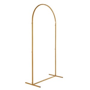 Karl Home 18.9'' W x 39.37'' D Gold Wedding Iron Arbor - 1 of 4