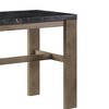 24" Charnell Console Table Marble/Oak Finish - Acme Furniture: Entryway Furniture with Storage - 4 of 4